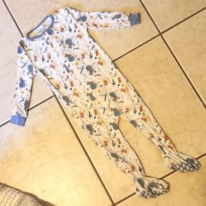 Magnetic baby toddler pajamas space print